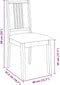 vidaXL - Eetkamerstoelen - met - kussens - 2 - st - massief - hout - rubber - bruin