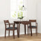 vidaXL - Eetkamerstoelen - met - kussens - 2 - st - massief - hout - rubber - bruin
