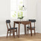 vidaXL - Eetkamerstoelen - met - kussens - 2 - st - massief - hout - rubber - bruin