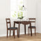 vidaXL - Eetkamerstoelen - met - kussens - 2 - st - massief - hout - rubber - bruin