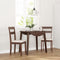vidaXL - Eetkamerstoelen - met - kussens - 2 - st - massief - hout - rubber - bruin