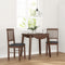 vidaXL - Eetkamerstoelen - met - kussens - 2 - st - massief - hout - rubber - bruin