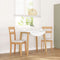 vidaXL - Eetkamerstoelen - met - kussens - 2 - st - massief - hout - naturel - rubber