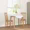 vidaXL - Eetkamerstoelen - met - kussens - 2 - st - massief - hout - rubber