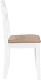 vidaXL - Eetkamerstoelen - met - kussens - 2 - st - massief - hout - rubber - wit