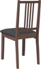 vidaXL - Eetkamerstoelen - met - kussens - 2 - st - massief - hout - rubber - bruin