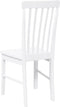 vidaXL - Eetkamerstoelen - met - kussens - 2 - st - massief - hout - rubber - wit