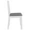 vidaXL - Eetkamerstoelen - met - kussens - 2 - st - massief - hout - wit