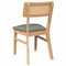 vidaXL - Eetkamerstoelen - met - kussens - 2 - st - massief - hout - rubber