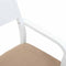 vidaXL - Eetkamerstoelen - met - kussens - 2 - st - massief - hout - rubber - wit