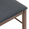 vidaXL - Eetkamerstoelen - met - kussens - 2 - st - massief - hout - rubber - bruin