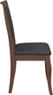 vidaXL - Eetkamerstoelen - met - kussens - 2 - st - massief - hout - rubber - bruin