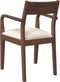 vidaXL - Eetkamerstoelen - met - kussens - 2 - st - massief - hout - rubber - bruin