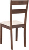 vidaXL - Eetkamerstoelen - met - kussens - 2 - st - massief - hout - rubber - bruin
