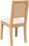 vidaXL - Eetkamerstoelen - met - kussens - 2 - st - massief - hout - rubber