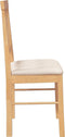 vidaXL - Eetkamerstoelen - met - kussens - 2 - st - massief - hout - rubber