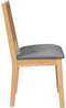 vidaXL - Eetkamerstoelen - met - kussens - 2 - st - massief - hout - rubber