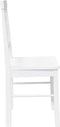 vidaXL - Eetkamerstoelen - met - kussens - 2 - st - massief - hout - rubber - wit