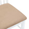 vidaXL - Eetkamerstoelen - met - kussens - 2 - st - massief - hout - rubber - wit
