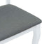 vidaXL - Eetkamerstoelen - met - kussens - 2 - st - massief - hout - rubber - wit