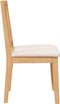 vidaXL - Eetkamerstoelen - met - kussens - 2 - st - massief - hout - naturel - rubber
