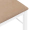 vidaXL - Eetkamerstoelen - met - kussens - 2 - st - massief - hout - rubber - wit