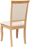 vidaXL - Eetkamerstoelen - met - kussens - 2 - st - massief - hout - naturel - rubber