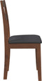 vidaXL - Eetkamerstoelen - met - kussens - 2 - st - massief - hout - rubber - bruin