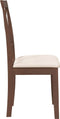 vidaXL - Eetkamerstoelen - met - kussens - 2 - st - massief - hout - rubber - bruin