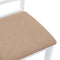 vidaXL - Eetkamerstoelen - met - kussens - 2 - st - massief - hout - rubber - wit