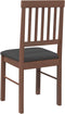 vidaXL - Eetkamerstoelen - met - kussens - 2 - st - massief - hout - rubber - bruin