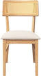 vidaXL - Eetkamerstoelen - met - kussens - 2 - st - massief - hout - rubber