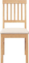 vidaXL - Eetkamerstoelen - met - kussens - 2 - st - massief - hout - rubber