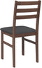 vidaXL - Eetkamerstoelen - met - kussens - 2 - st - massief - hout - rubber - bruin