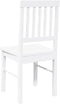 vidaXL - Eetkamerstoelen - met - kussens - 2 - st - massief - hout - rubber - wit