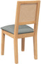 vidaXL - Eetkamerstoelen - met - kussens - 2 - st - massief - hout - rubber