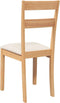 vidaXL - Eetkamerstoelen - met - kussens - 2 - st - massief - hout - naturel - rubber