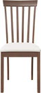 vidaXL - Eetkamerstoelen - met - kussens - 2 - st - massief - hout - rubber - bruin