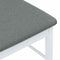 vidaXL - Eetkamerstoelen - met - kussens - 2 - st - massief - hout - rubber - wit