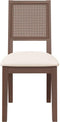 vidaXL - Eetkamerstoelen - met - kussens - 2 - st - massief - hout - rubber - bruin