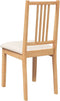 vidaXL - Eetkamerstoelen - met - kussens - 2 - st - massief - hout - naturel - rubber