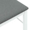 vidaXL - Eetkamerstoelen - met - kussens - 2 - st - massief - hout - rubber - wit