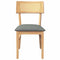 vidaXL - Eetkamerstoelen - met - kussens - 2 - st - massief - hout - rubber