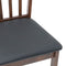 vidaXL - Eetkamerstoelen - met - kussens - 2 - st - massief - hout - rubber - bruin