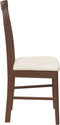 vidaXL - Eetkamerstoelen - met - kussens - 2 - st - massief - hout - rubber - bruin