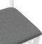 vidaXL - Eetkamerstoelen - met - kussens - 2 - st - massief - hout - rubber - wit
