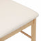 vidaXL - Eetkamerstoelen - met - kussens - 2 - st - massief - hout - rubber