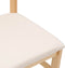vidaXL - Eetkamerstoelen - met - kussens - 2 - st - massief - hout - rubber