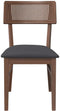 vidaXL - Eetkamerstoelen - met - kussens - 2 - st - massief - hout - rubber - bruin