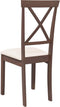 vidaXL - Eetkamerstoelen - met - kussens - 2 - st - massief - hout - rubber - bruin